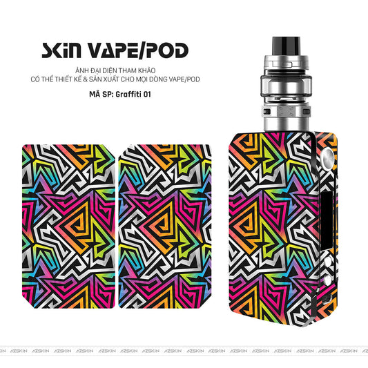 Dán Skin Vape Vân Graffiti 01 | UVPT20