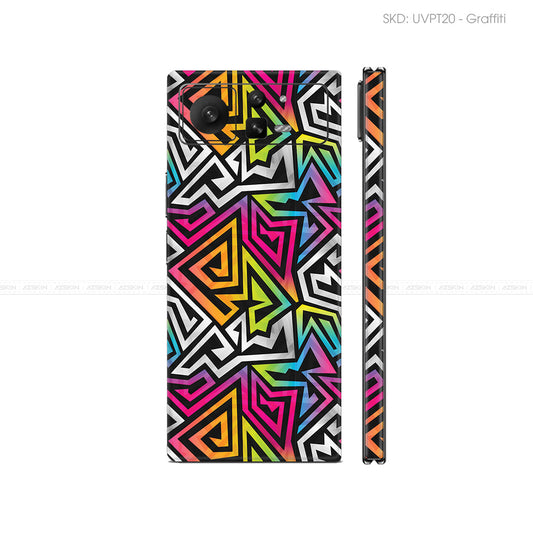 Dán Skin Điện Thoại Xiaomi Mix Fold Series Vân Nổi Graffiti 01 | UVPT20