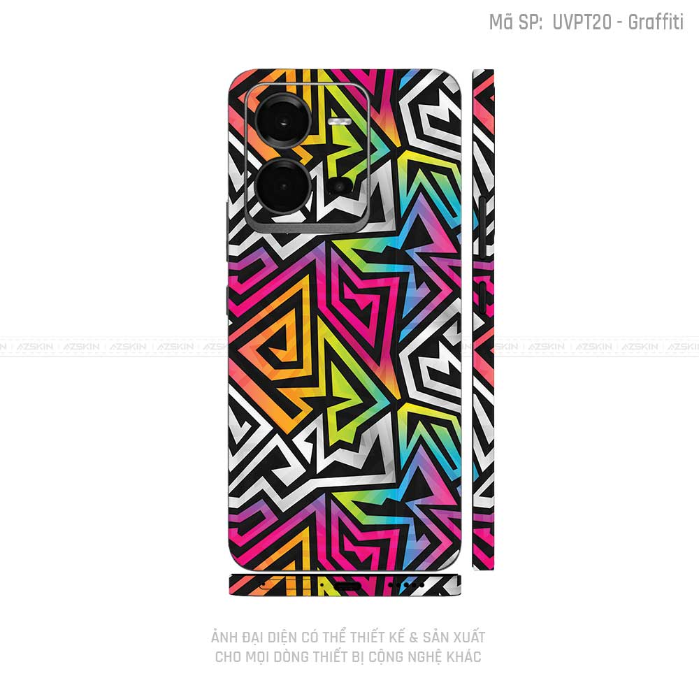 Dán Skin Vivo V Series Vân Graffiti 01 | UVPT20