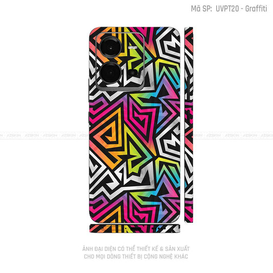 Dán Skin Vivo V Series Vân Graffiti 01 | UVPT20