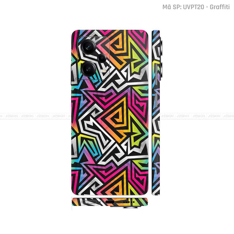 Dán Skin Xiaomi Redmi Note 12 Series Vân Nổi Graffiti 01 | UVPT20