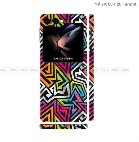 Dán Skin Galaxy Z Flip5 Vân Graffiti 01 | UVPT20