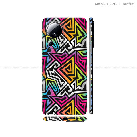 Dán Skin Xiaomi 13 Series Vân Nổi Họa Tiết Graffiti 01 | UVPT20