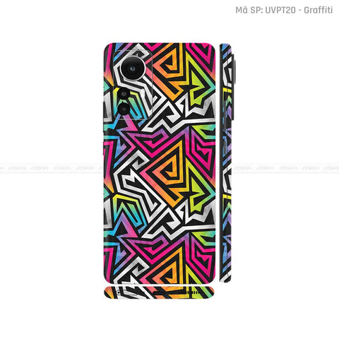 Dán Skin Xiaomi 12 Series Vân Nổi Chủ Đề Graffiti 01 | UVPT20