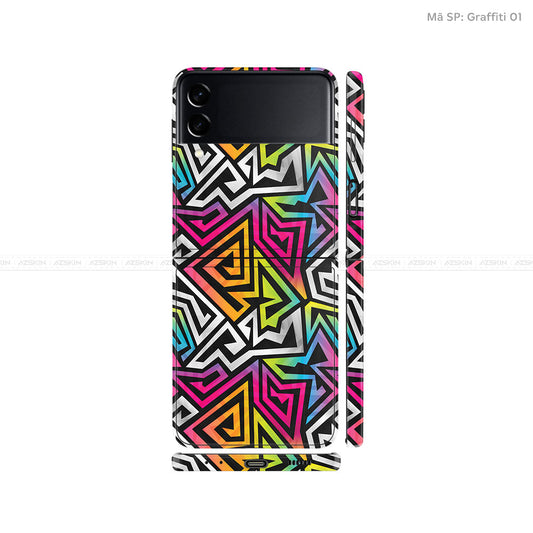 Dán Skin Galaxy Zflip3 Vân Graffiti 01 | UVPT20