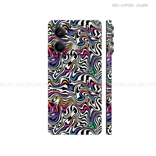 Dán Skin Điện Thoại Xiaomi Redmi 13 Series Vân Nổi Graffiti 02 | UVPT20