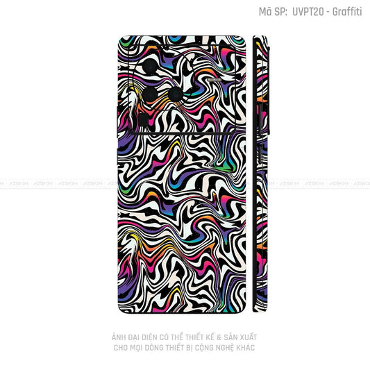 Dán Skin Vivo X Series Vân Graffiti 02 | UVPT20