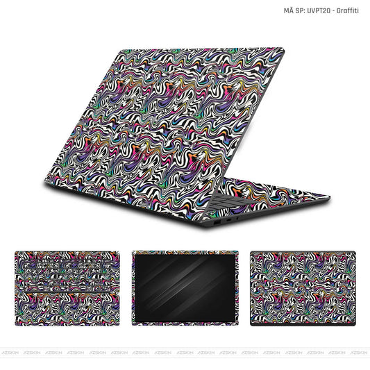 Dán Skin Laptop Xiaomi Vân Nổi Graffiti 02 | UVPT20