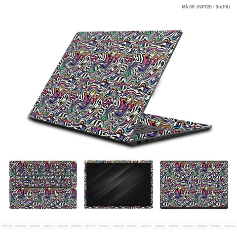 Dán Skin Laptop Xiaomi Vân Nổi Graffiti 02 | UVPT20