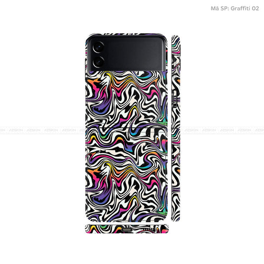Dán Skin Galaxy Zflip3 Vân Graffiti 02 | UVPT20