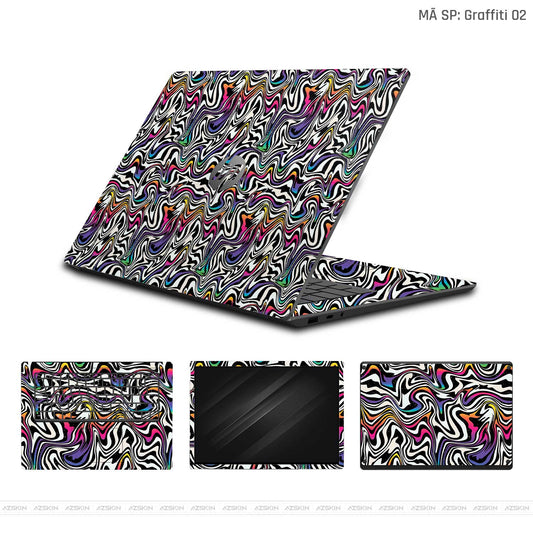 Dán Skin Laptop HP Vân Nổi Graffiti 02 | UVPT20