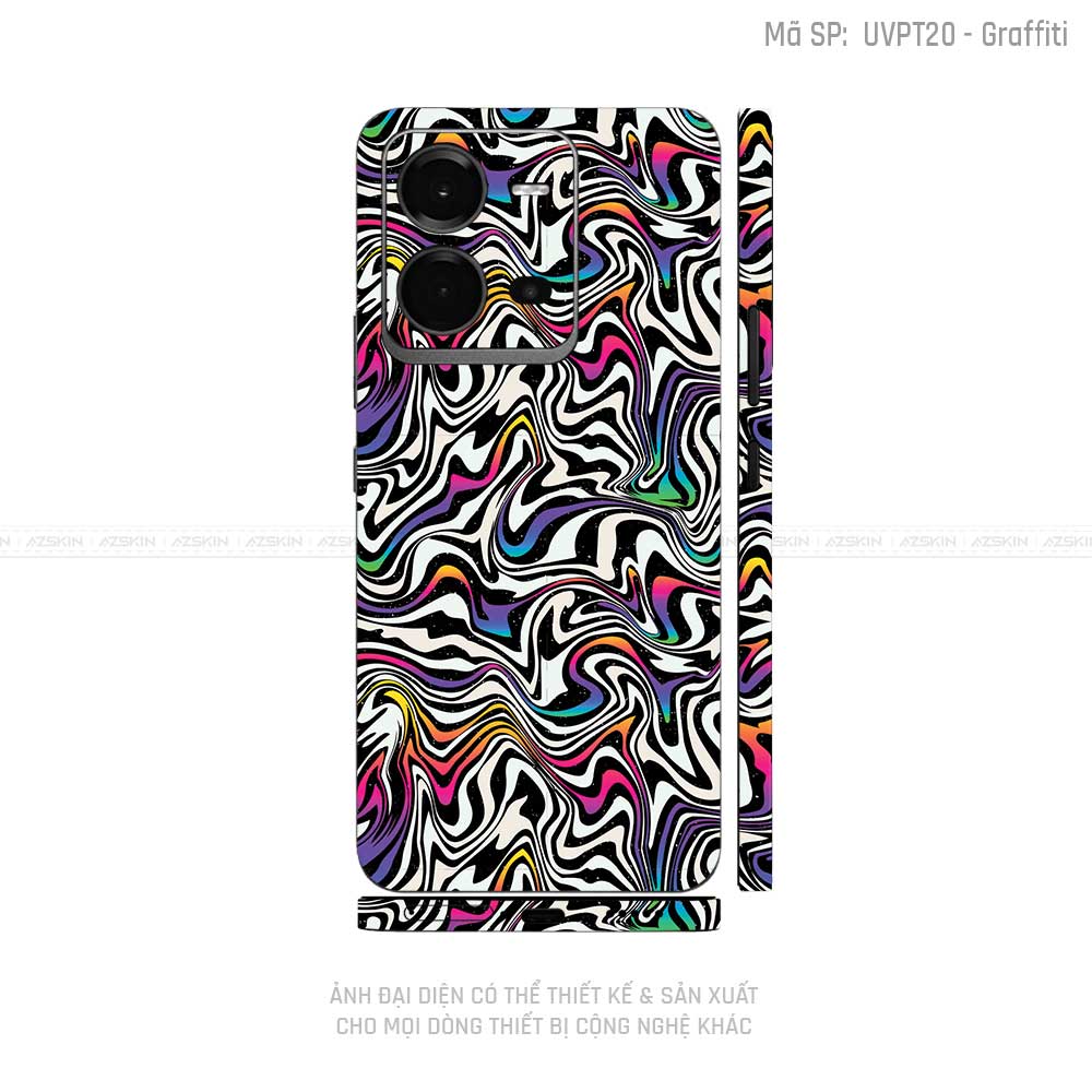 Dán Skin Vivo V Series Vân Graffiti 02 | UVPT20