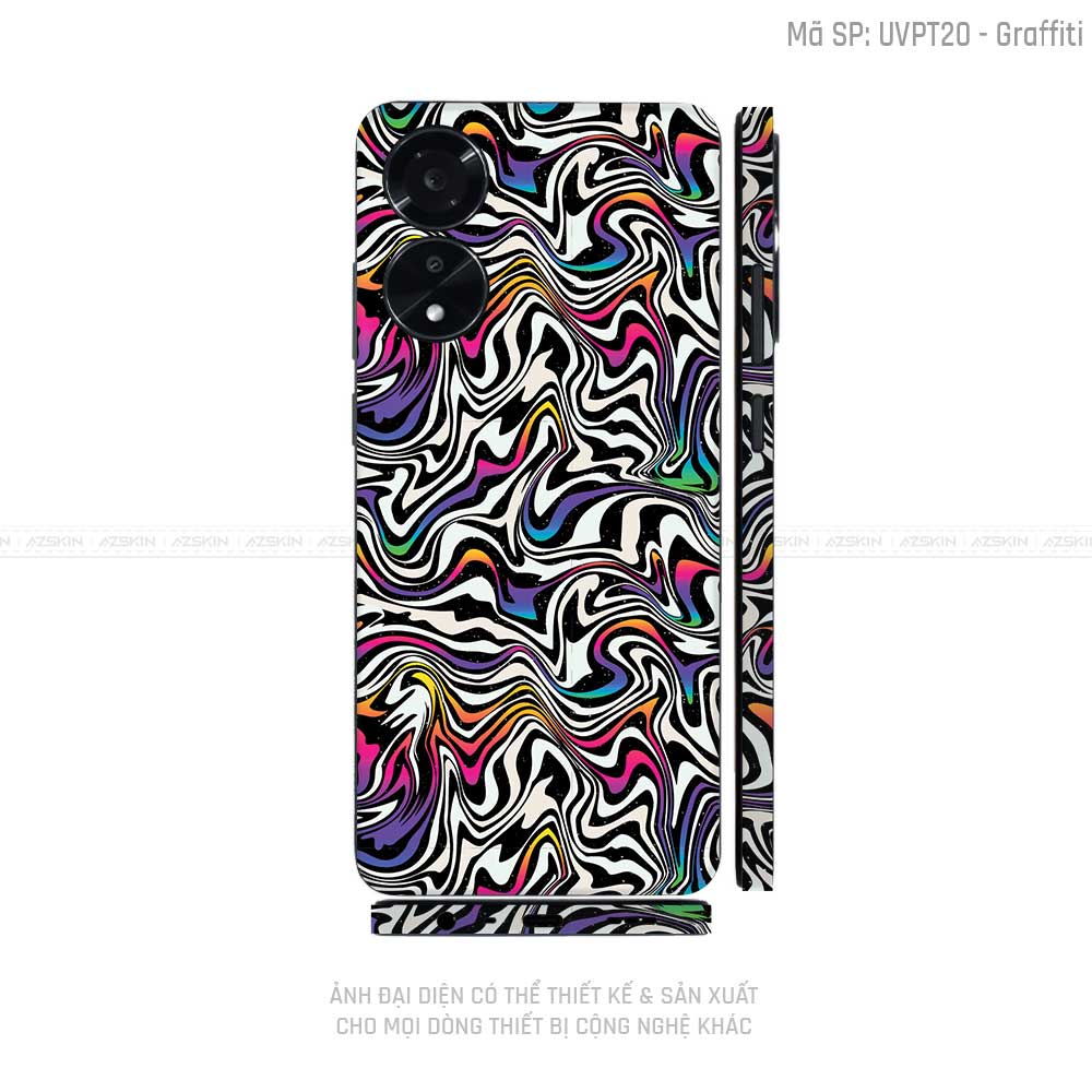 Miếng Dán Skin Điện Thoại OPPO A Series Vân Nổi Graffiti 02 | UVPT20