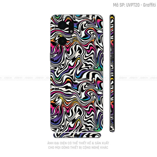 Miếng Dán Skin Điện Thoại OPPO Find X Series Vân Nổi Graffiti 02 | UVPT20