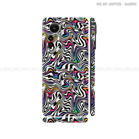 Dán Skin Xiaomi 12 Series Vân Nổi Chủ Đề Graffiti 02 | UVPT20