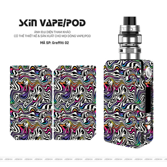 Dán Skin Vape Vân Graffiti 02 | UVPT20