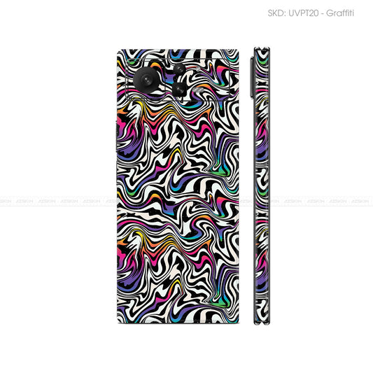Dán Skin Điện Thoại Xiaomi Mix Fold Series Vân Nổi Graffiti 02 | UVPT20