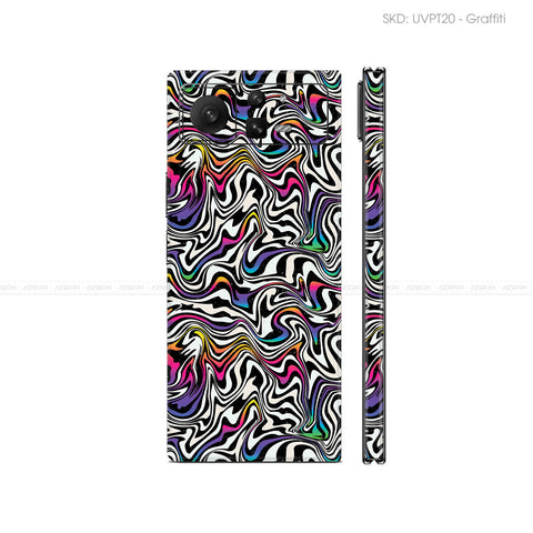 Dán Skin Điện Thoại Xiaomi Mix Fold Series Vân Nổi Graffiti 02 | UVPT20