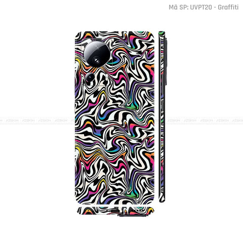 Dán Skin Xiaomi 13 Series Vân Nổi Họa Tiết Graffiti 02 | UVPT20