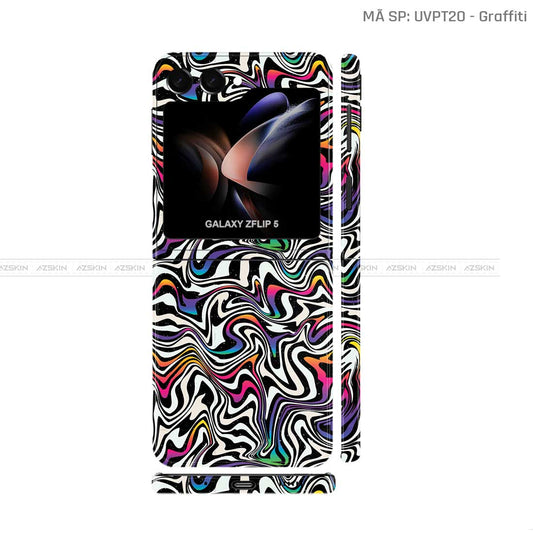Dán Skin Galaxy Z Flip 7 Vân Graffiti 02 | UVPT20