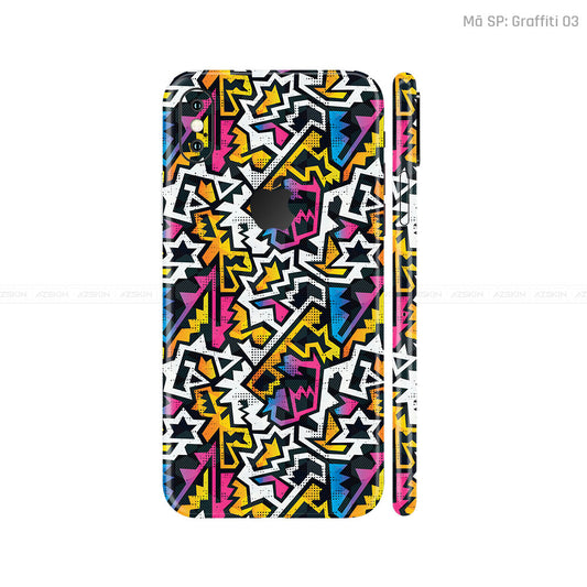 Dán Skin 3M IPhone X Series Vân Graffiti 03 | UVPT20