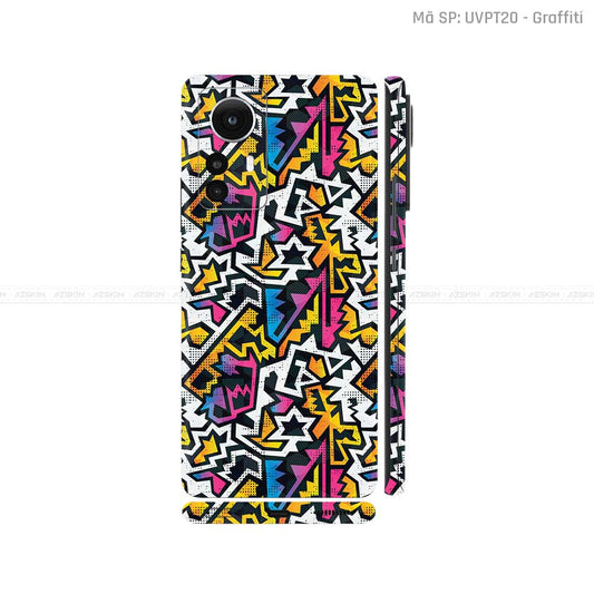 Dán Skin Xiaomi 12 Series Vân Nổi Chủ Đề Graffiti 03 | UVPT20