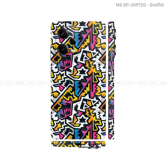 Dán Skin Xiaomi Redmi Note 12 Series Vân Nổi Graffiti 03 | UVPT20