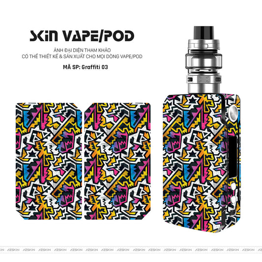 Dán Skin Vape Vân Graffiti 03 | UVPT20