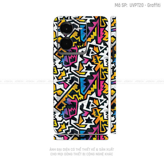 Dán Skin Vivo V Series Vân Graffiti 03 | UVPT20
