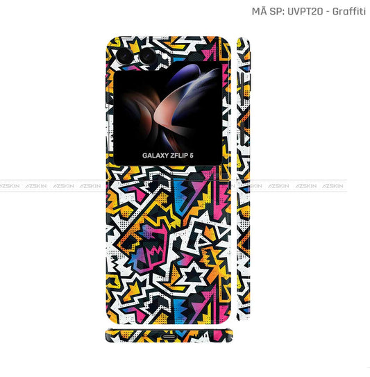 Dán Skin Galaxy Z Flip 7 Vân Graffiti 03 | UVPT20