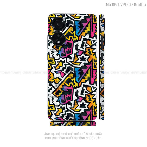 Miếng Dán Skin Điện Thoại OPPO A Series Vân Nổi Graffiti 03 | UVPT20