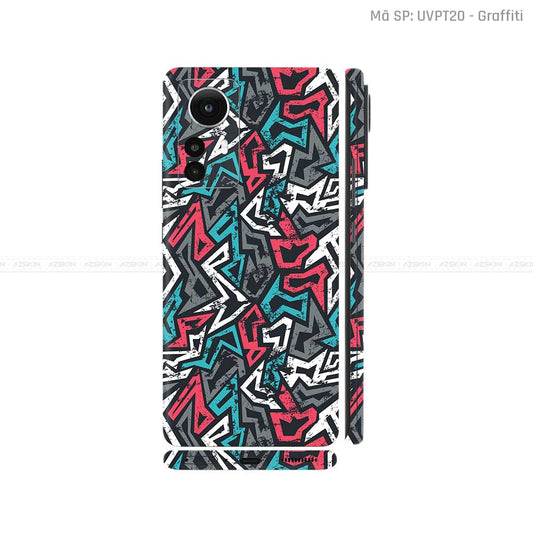 Dán Skin Xiaomi 12 Series Vân Nổi Chủ Đề Graffiti 04 | UVPT20