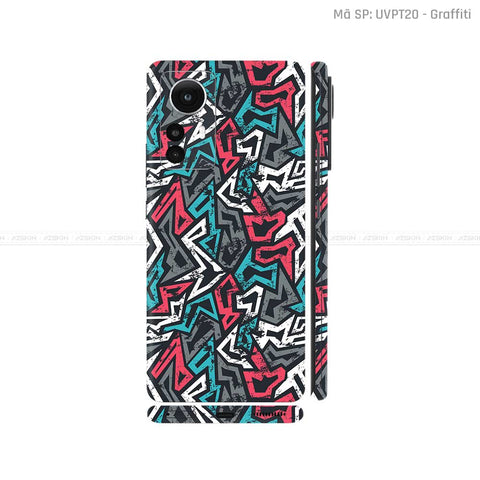 Dán Skin Xiaomi 12 Series Vân Nổi Chủ Đề Graffiti 04 | UVPT20