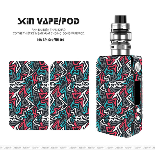 Dán Skin Vape Vân Graffiti 04 | UVPT20