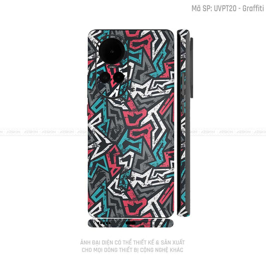 Dán Skin Điện Thoại OPPO Reno Series Vân Graffiti 04 | UVPT20