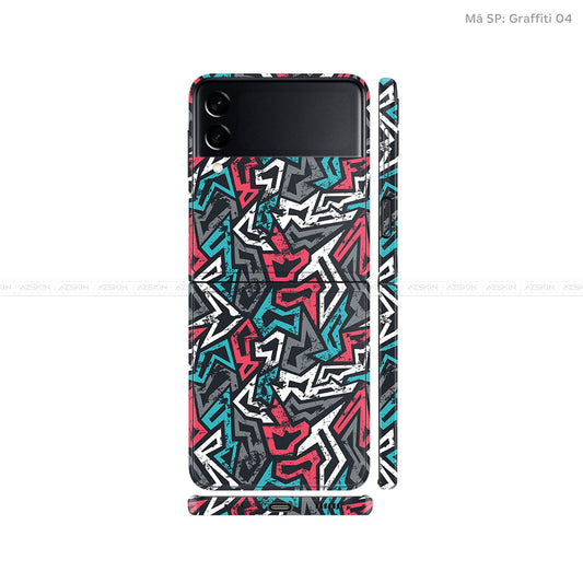Dán Skin Galaxy Zflip3 Vân Graffiti 04 | UVPT20