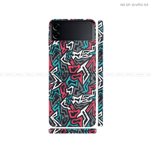 Dán Skin Galaxy Zflip3 Vân Graffiti 04 | UVPT20