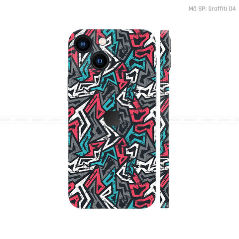 Dán Skin IPhone 14 Series Vân Nổi Graffiti 04 | UVPT20