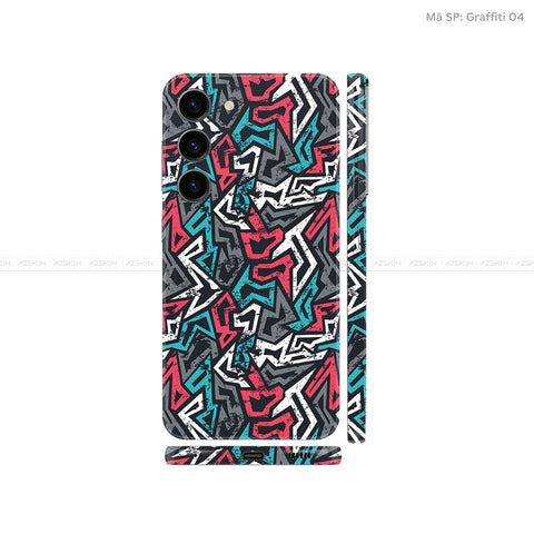 Dán Skin Galaxy S23 Series Vân Nổi Graffiti 04 | UVPT20