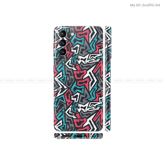 Dán Skin Galaxy S21 Series Vân Graffiti 04 | UVPT20
