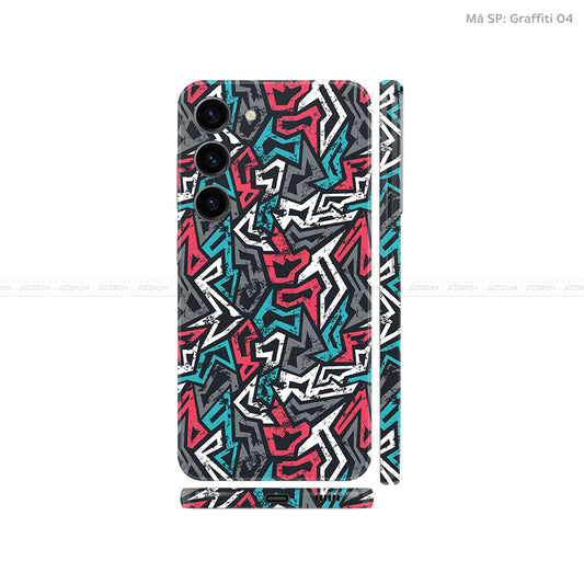 Dán Skin Samsung Galaxy S24 Series Vân Nổi Graffiti 04 | UVPT20