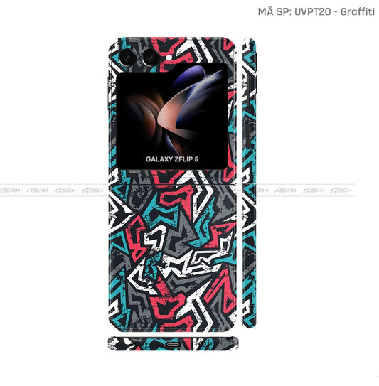 Dán Skin Galaxy Z Flip 7 Vân Graffiti 04 | UVPT20