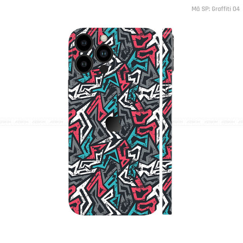 Dán Skin IPhone 13 Series Vân Nổi Graffiti 04 | UVP20