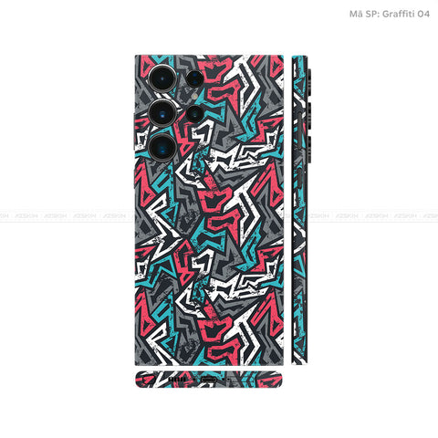 Dán Skin Galaxy S23 Series Vân Nổi Graffiti 04 | UVPT20