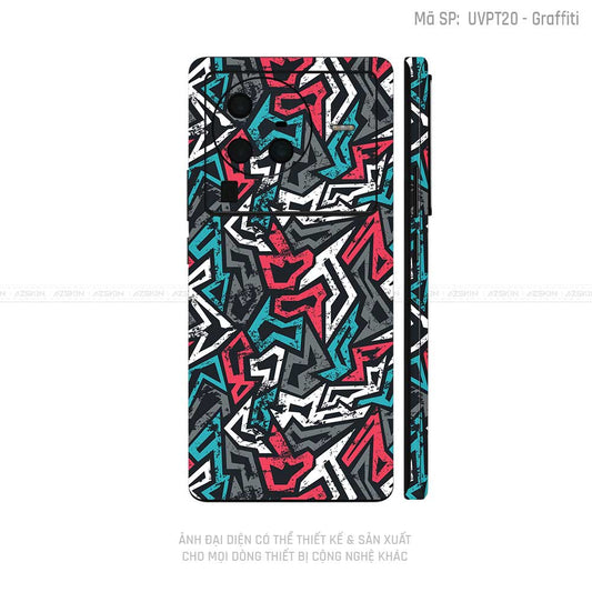 Dán Skin Vivo X Series Vân Graffiti 04 | UVPT20