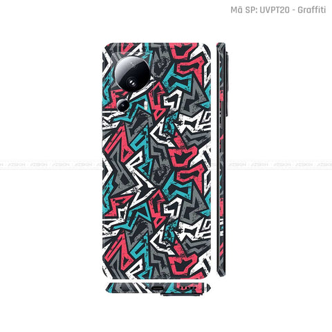 Dán Skin Xiaomi 13 Series Vân Nổi Họa Tiết Graffiti 04 | UVPT20