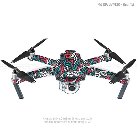 Dán Skin Flycam Vân Nổi Graffiti 04 | UVPT20