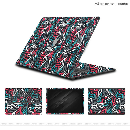 Dán Skin Macbook Vân Nổi Graffiti 04 | UVPT20