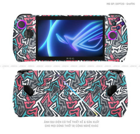 Dán Skin Máy Chơi Game Asus ROG Vân Graffiti 04 | UVPT20
