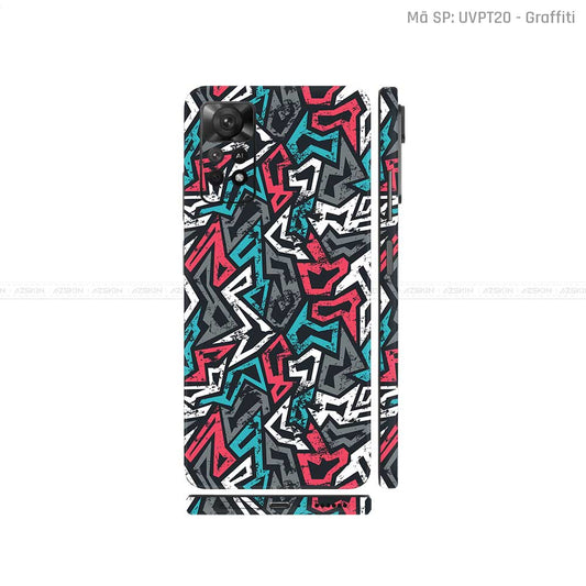 Dán Skin Xiaomi Redmi Note 11 Series Vân Nổi Graffiti 04 | UVPT20